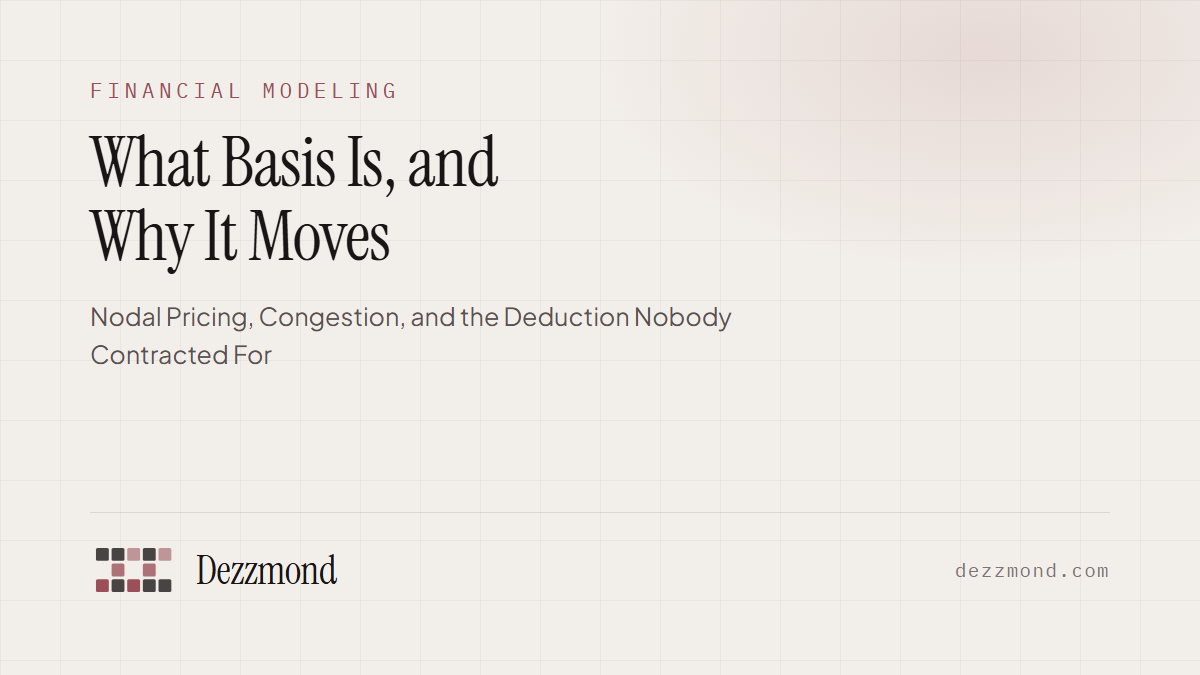 What Basis Is, and Why It Moves: Nodal Pricing, Congestion, and the Deduction Nobody Contracted For