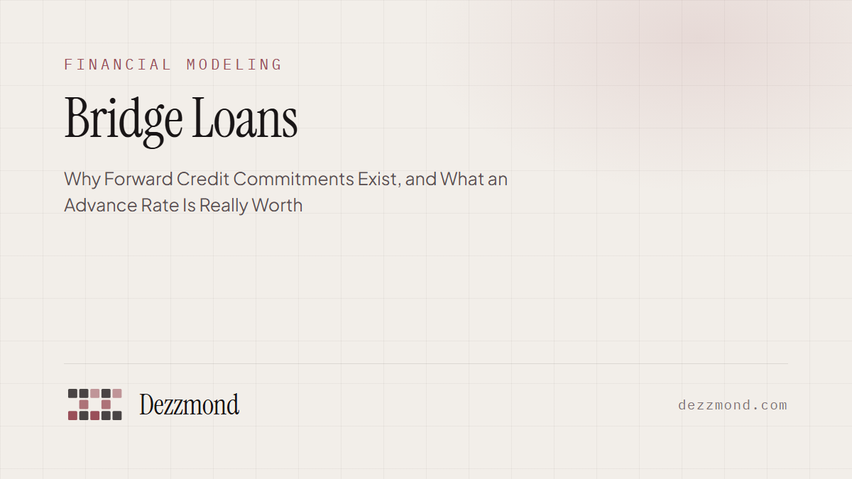 Bridge Loans: Why Forward Credit Commitments Exist, and What an Advance Rate Is Really Worth