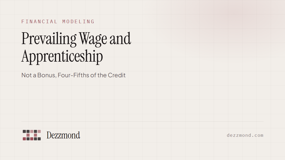 Prevailing Wage and Apprenticeship: Not a Bonus, Four-Fifths of the Credit
