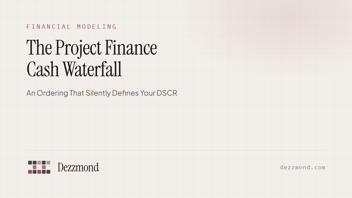 The Project Finance Cash Waterfall: An Ordering That Silently Defines Your DSCR