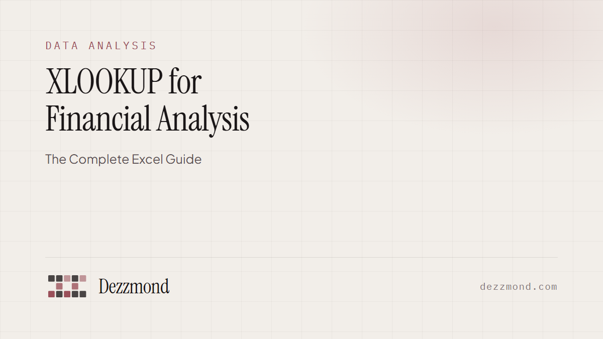 XLOOKUP for Financial Analysis: The Complete Excel Guide (2026)